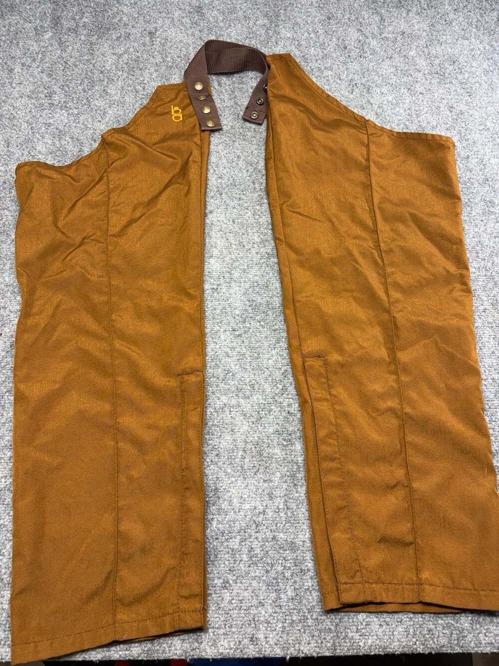 Bob Allen Upland game field briar Chaps Size 31 Brown Nylon belted zippered leg
